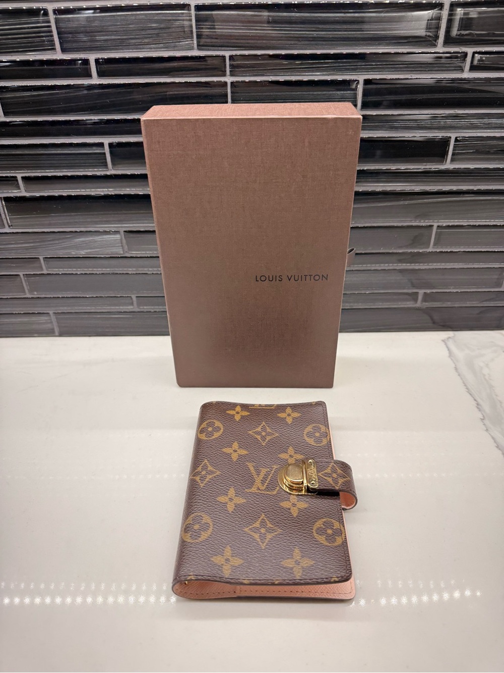 Louis Vuitton Monogram Koala Agenda PM Planner Cover Pink Rose w/ Box